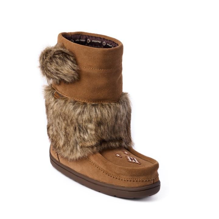 Waterproof Faux Fur Youth Snowy Owlet - Image 3